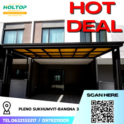 ทาวน์โฮมให้เช่า : #R9515  🎉 040369 ให้เช่าบ้าน Pleno Sukhumvit-Bangna 3
