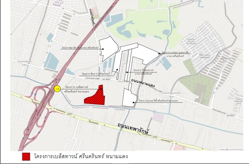 รูป ทาวน์เฮ้าส์ 28.4 ตร.วา เบล็สทาวน์ ศรีนครินทร์ หนามแดง [ซ.3] บางพลี สมุทรปราการ 4.3M - รูปที่ 1/6