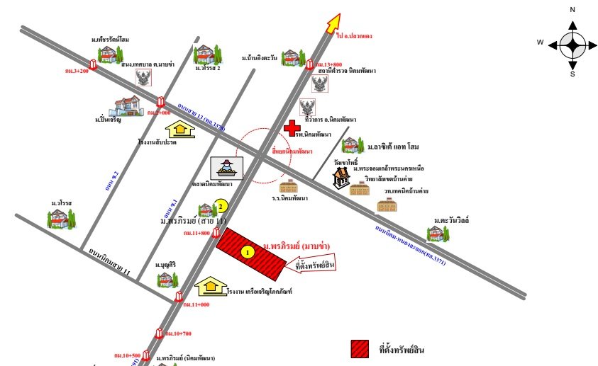รูป บ้านเดี่ยว 58 ตร.วา พรภิรมย์ มาบข่า นิคมพัฒนา-ระยอง นิคมพัฒนา ระยอง 2.2M - รูปที่ 6/7