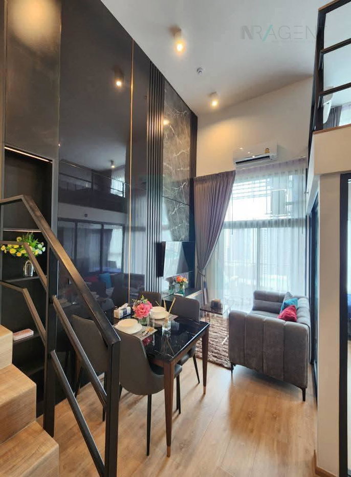 รูป 🚩 ให้เช่าคอนโด ไอดีโอ พระราม 9 - อโศก อาคาร 1 ชั้น 30 Duplex 2 ห้องนอน ขนาด 52.00 ตรม ใกล้ MRT พระราม 9 - รูปที่ 3/8