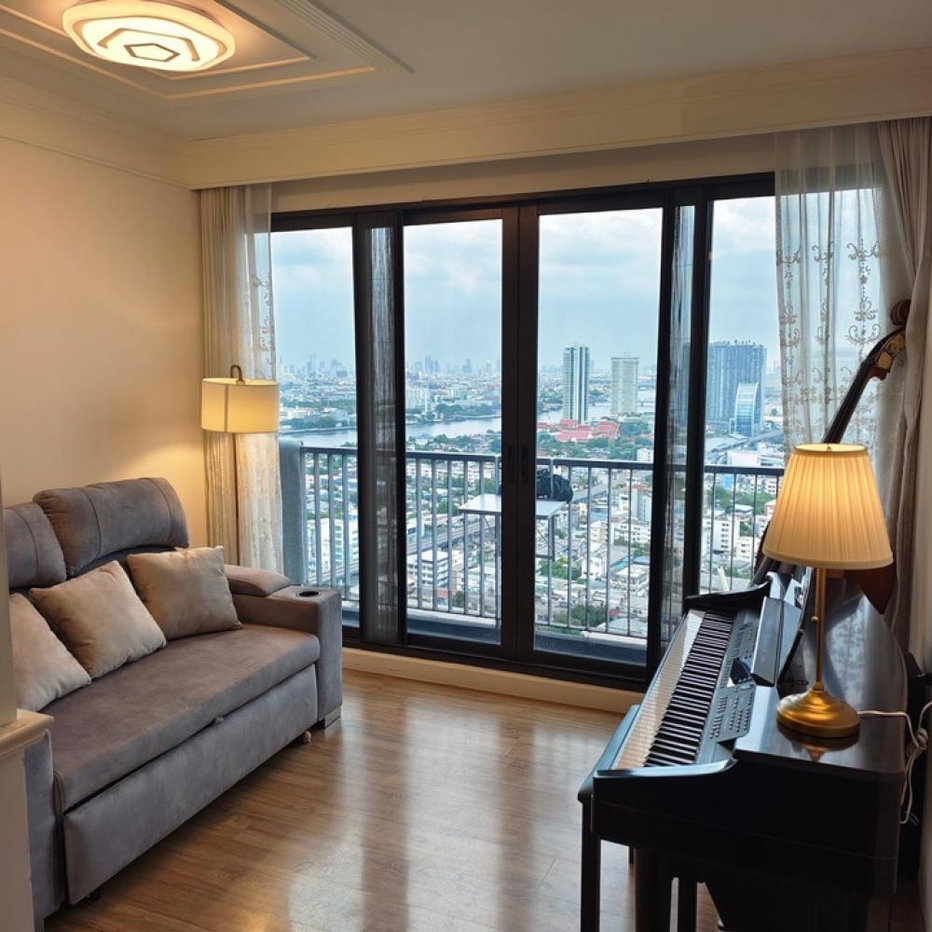 รูป 🏙️✨ ให้เช่าคอนโด บางอ้อ ห้องใหญ่ วิวแม่น้ำ + MRT หน้าโครงการ ✨🏙️ - รูปที่ 3/12