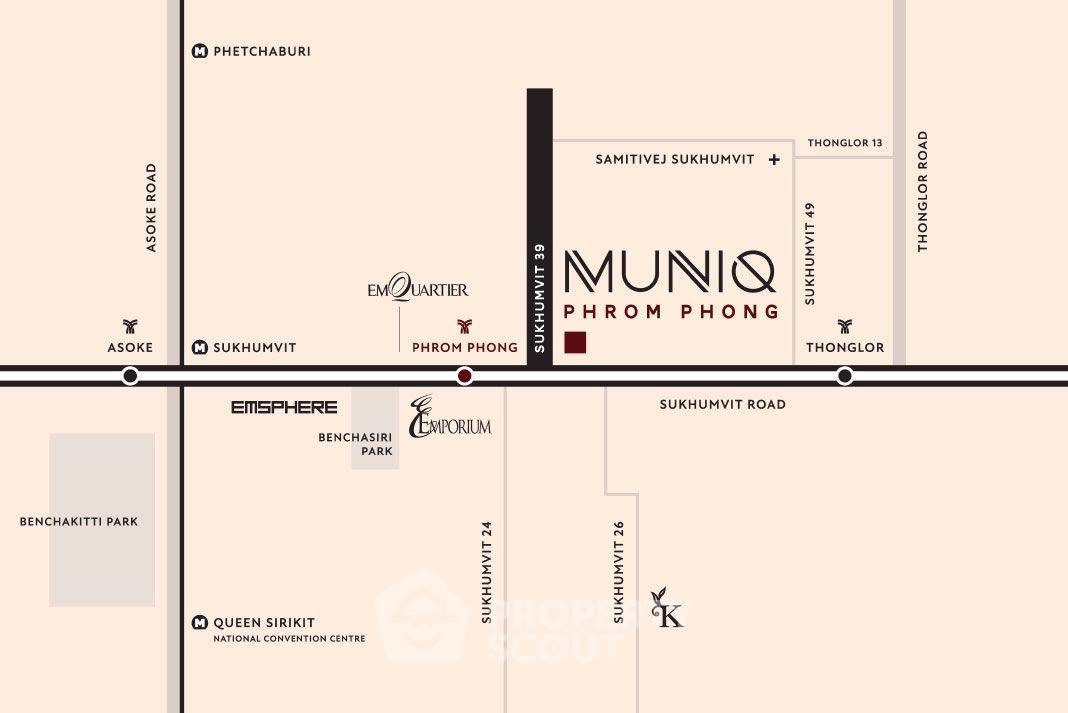 picture Pet-Friendly 2-BR Condo At Muniq Phromphong, 100m To BTS Phrom Phong (ID 2666847) - 3/5