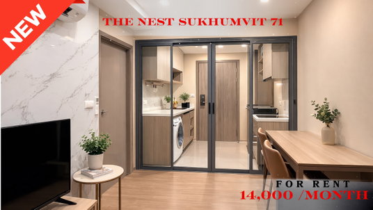 รูปภาพ 🍀🍀 Cozy Room 🍀 For Rent 📍 The Nest Sukhumvit 71 🚆 Near Phra Khanong BTS Station  (Line: @rent2022) ✨Ready to move in 🔖 PC: A07084