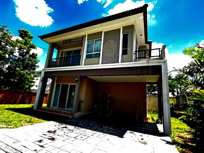 บ้านเดี่ยวให้เช่า : บ้านว่างพร้อมเข้าอยู่ บ้านเดี่ยว 2 ชั้น หมู่บ้านภัสสร เชียงใหม่ โซนสันกำแพง 3 ห้องนอน 3 ห้องน้ำ (R947) T.0946511456