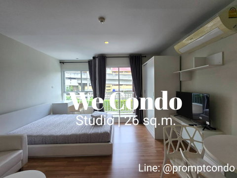 ให้เช่า🚝 We condo เอกมัย-รามอินทรา ห้องระเบียงกว้าง น่าอยู่ (ใกล้ MRT สายสีชมพู) 📱Line: @promptcondo