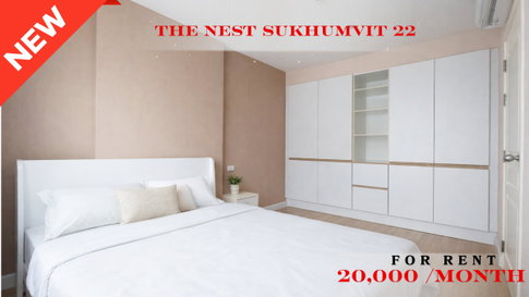 🍀🍀 Prime condo location🚆 ให้เช่า📌 เดอะ เนสท์ สุขุมวิท 22 (Line: @rent2022) BTS พร้อมพงษ์ ห้องสวย พร้อมเข้าอยู่ ราคาดี!!🔖A10854