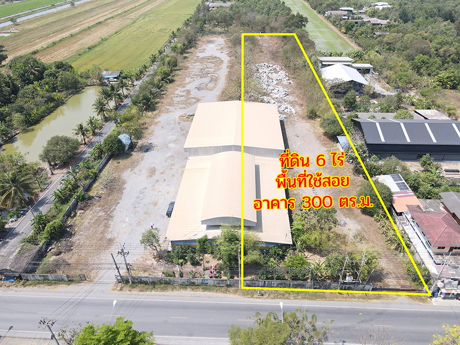 รูป ให้เช่าที่ดินพร้อมโกดัง บนที่ดิน 6 ไร่ คลองหก ปทุมธานี 9600 ตรม - รูปที่ 4/5