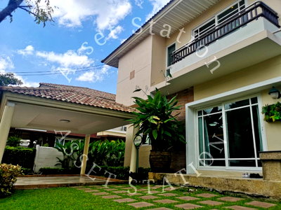 บ้านเดี่ยวให้เช่า : 🏠บ้านเดี่ยวให้เช่า Supalai Suan Luang (ติดถนนใหญ่) บ้านตัวอย่างแต่งครบ หรูหรา เฟอร์จัดเต็มเข้าอยู่ได้เลย