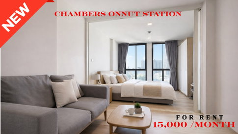 🍀🍀 BEST DEAL 🔥 For Rent 📍 Chambers On-Nut Station 🚆 Near On Nut BTS Station  (Line: @rent2022) ✨Ready to move in | Great price!!  🔖 PC: A10907