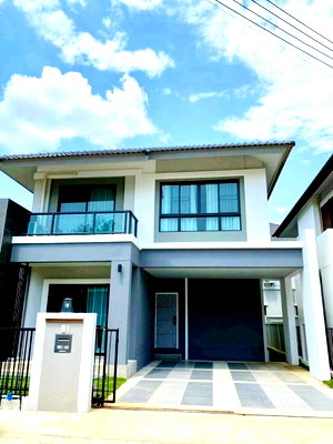 บ้านเดี่ยวให้เช่า :  ปล่อยเช่า บ้านกาญจน์กนก 12  เฟส3 , ที่ดิน 42ตรว. 155ตรม, 3 ห้องนอน บ้านใหม่