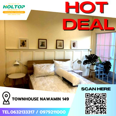 Townhouses for rent Boromarajonani College Of Nursing Noppharat Wachi : #L108 🎉 170369 For rent Townhouse Soi Nawamin 149 