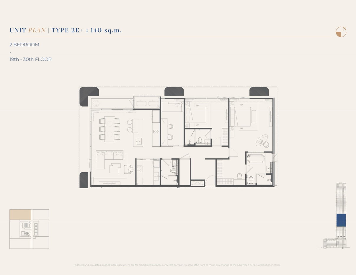 รูป KingsQuare Residence 2 bedrooms, for sale - รูปที่ 3/27