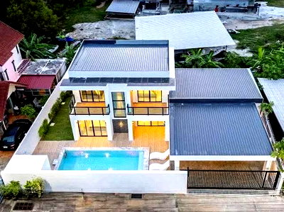 บ้านเดี่ยว ถนนเทพประสิทธิ์ : บ้านพูลวิลล่าหรู ฝั่งทะเล จอมเทียน เทพประสิทธิ์ 