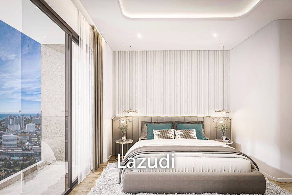 รูป 1 ห้องนอน 1 ห้องน้ำ 37.68 ตร.ม. ซีสไปร์ จอมเทียน - รูปที่ 2/7