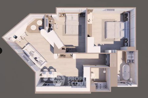 คอนโด 2 ห้องนอน ขาย ที่ ฮิลไซด์ 3 คอนโดมิเนียม ใกล้นิมมานเหมินท์ (ID 2709575)