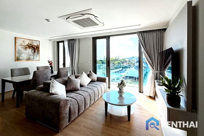 คอนโดให้เช่า : ให้เช่า คอนโดใหม่ 2 ห้องนอน ที่ The Aqua Luxury Waterfront Residence