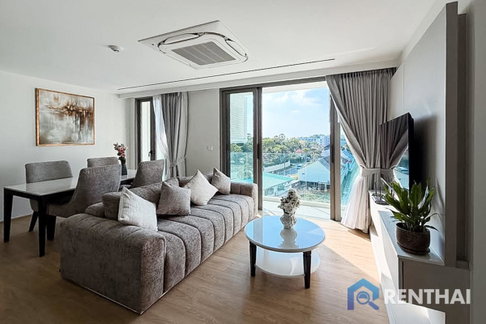 ให้เช่า คอนโดใหม่ 2 ห้องนอน ที่ The Aqua Luxury Waterfront Residence