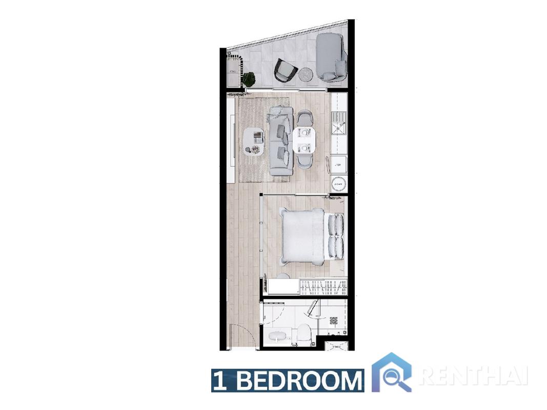 รูป สำหรับ ขาย คอนโด 1 ห้องนอน ที่ The Aqua - รูปที่ 5/25