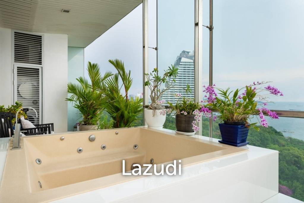 รูป คอนโดหรูริมทะเลย่านนาเกลือ 238 ตร.ม. ชั้น 10 วิวทะเลพาโนรามา - รูปที่ 30/33
