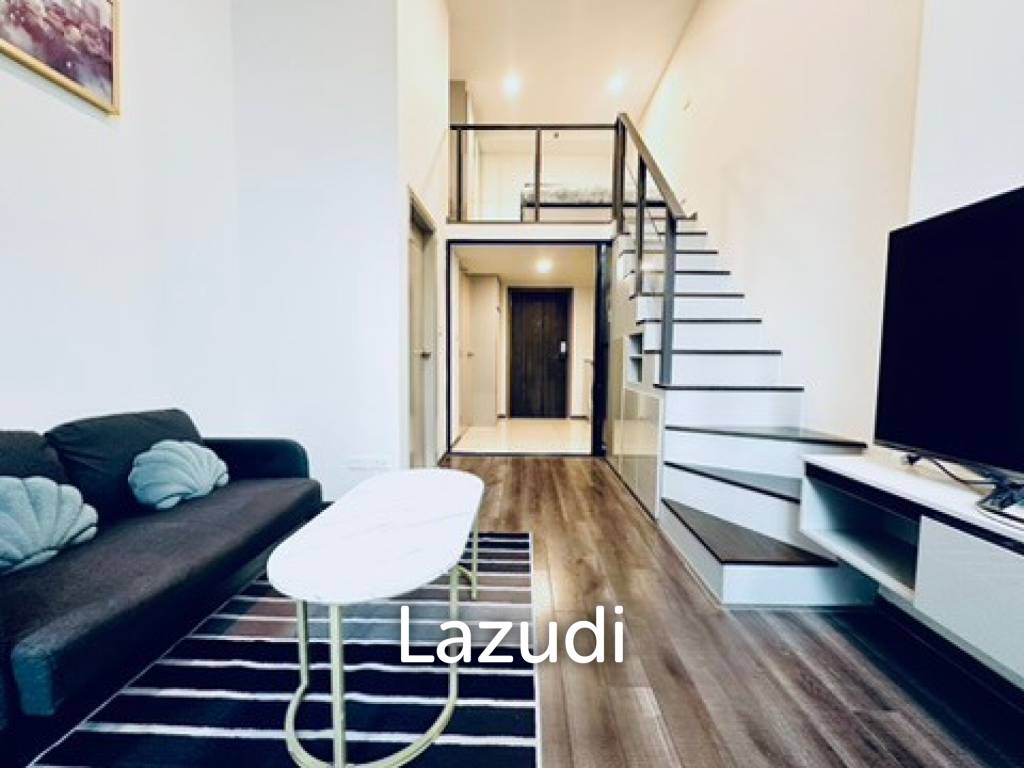 รูป 32 sqm loft-style condo on 12A floor at Knightsbridge Space Rama 9, Makkasan Bangkok - รูปที่ 2/6