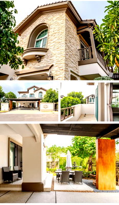 ขายบ้านเดี่ยว : ขาย บ้านหรูแปลงมุม โครงการนันทวัน รามอินทรา–พหลฯ 50  ทิศใต้   4 นอน 4น้ำ ที่ดิน 108 ตร.ว. ใช้สอย 291 ตร.ม.   จอดรถ 4 คัน  เฟอร์ครบ พร้อมอยู่