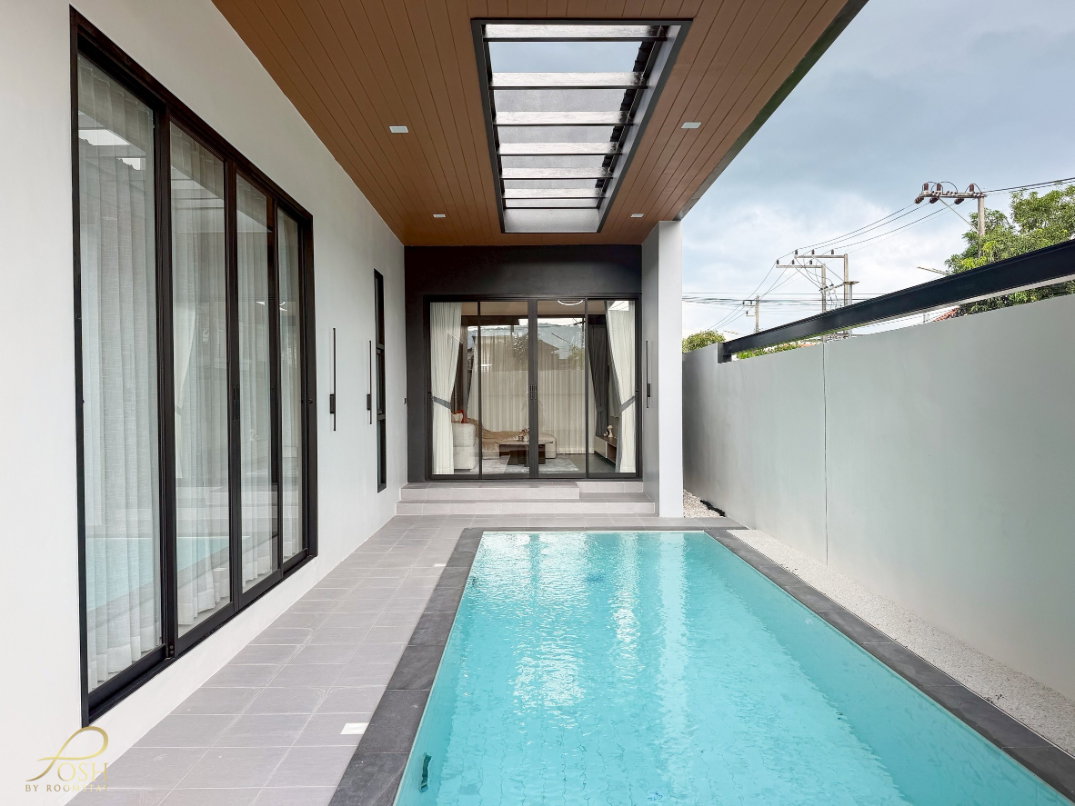 รูป บ้านเดี่ยวพร้อมสระว่ายน้ำ 3ห้องนอน 4ห้องน้ำ ทำเลเกาะแก้ว ใกล้บริติช เจ้าฟ้าการ์เด้นโฮม3 - รูปที่ 9/28