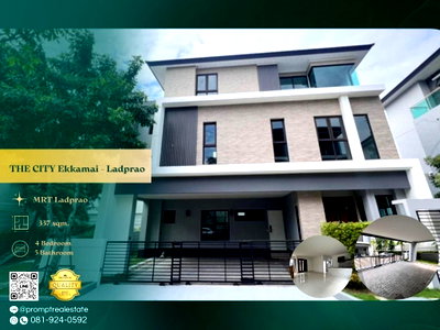 บ้านเดี่ยวให้เช่า : ST13876 - THE CITY Ekkamai - Ladprao : BTS Ekkamai 