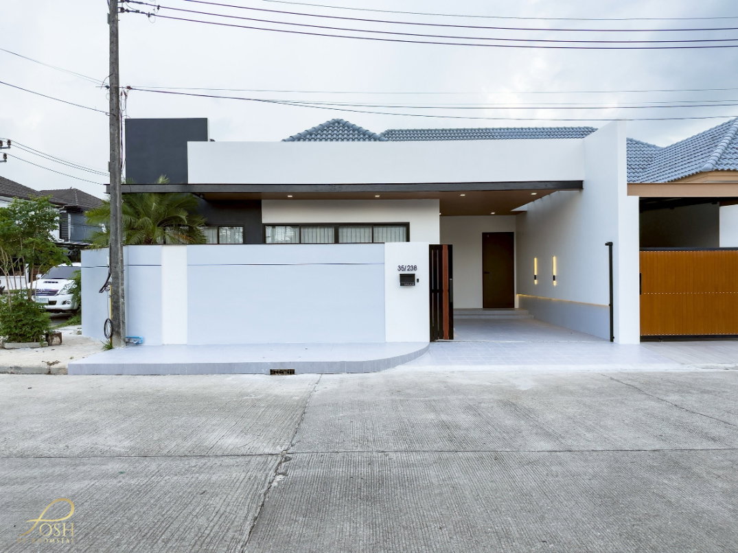 รูป บ้านเดี่ยวพร้อมสระว่ายน้ำ 3ห้องนอน 4ห้องน้ำ ทำเลเกาะแก้ว ใกล้บริติช เจ้าฟ้าการ์เด้นโฮม3 - รูปที่ 2/28