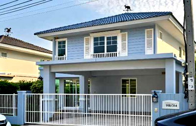 ขายบ้านเดี่ยว : ขาย บ้านเดี่ยว วิลลาจจิโอ ประชาอุทิศ 90 51 ตรว 134 ตรม 3 นอน 3 น้ำ 2 ชั้น จอดรถได้ 2 คัน