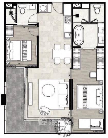 รูป คอนโด 2 ห้องนอน ราคาเหมาะสม ที่ Fynn Sukhumvit 31 ใกล้ MRT สุขุมวิท (ID 2075999) - รูปที่ 6/6