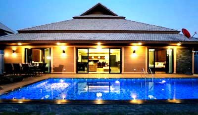 Houses for sale Chiang Mai : Modern Lanna Pool Villa House for Sale! , 6bed ,Thawangtarn ,Saraphi
