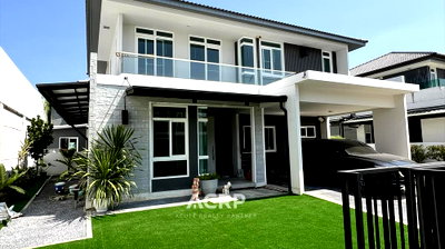บ้านเดี่ยวให้เช่า : เช่า บ้านเดี่ยวหรู มัณฑนา 2 บางนา กม.7 – หลังมุม Premium Zone พร้อมเข้าอยู่