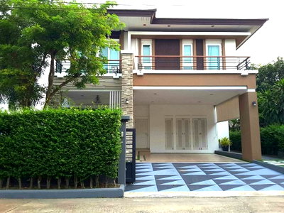 เช่าบ้านเดี่ยว ลำลูกกา ปทุมธานี : เช่าบ้าน Thanya Thani Home On Green Village 2/หมู่บ้านธัญธานีโฮมออนกรีน วิลเลจ2 (D6808041)  ID Line : @baan88