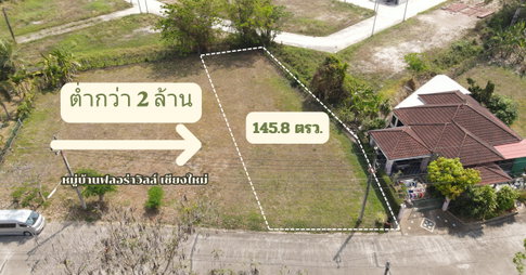 ขายที่ดินหมู่บ้านฟลอร่าวิลล์ เชียงใหม่ 145.8 ตรว. เพียง 1.99 ลบ. T.0946511456 (LA0020)