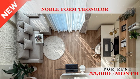 🍀🍀 Cozy Room 🍀 📌 For Rent: Noble Form Thonglor 🚆 Near BTS Thong Lo (Line: @rent2022)✨ Ready to move in ✨ Property Code: A10988