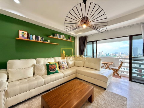 Ruamjai Heights | Beautiful 3 Bedroom Condo in Asoke Area - BR61158CD