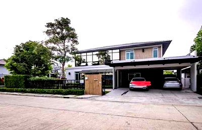 ขายบ้านเดี่ยว : ขาย บ้านเดี่ยวหมู่บ้านมัณฑนาเวสเกต ย่านนนทบุรี 330 ตร.ม. 107 ตร.วา 4 นอน 6 น้ำ ใกล้ Central Westgate