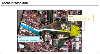 Land for sale Chonburi : 🔥 Golden Opportunity! Large plot of land for sale with wide frontage on Sukhumvit-Pattaya Road, near Homepro Pattaya North 🔥