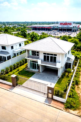บ้านเดี่ยวให้เช่า : ถ.เลี่ยงเมืองนครราชสีมา แม็คโคร หัวทะเล1.36 กม. บ้าน คฤหาสน์หรู 4นอน 3น้ำ ใกล้รร.สารสาสน์ 800 ม. 62 ตร.ว.248 ตร.ม. ตลาดโอเอ็ม ไนท์ 600 ม.