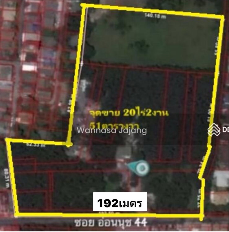 ขายที่ดินอ่อนนุช 20 ไร่ ทำเลดี ถนนกว้าง 0863557948
