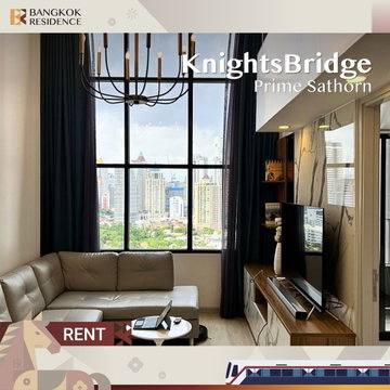  Condo for Rent 🌇 KnightsBridge Prime Sathorn ใกล้ BTS ช่องนนทรี ยูนิต 1 นอน 45 sqm 33K แต่งสวย ครบ❤️ 