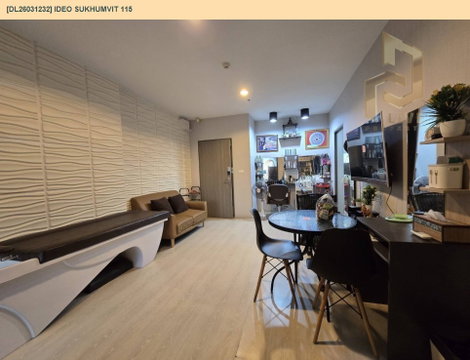 DL26031232 Condo for rent, IDEO Sukhumvit 115  near BTS Pu Chao, ready to move in, call urgently 0653619502 LineID @952jdxxk