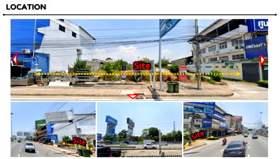 Land for sale Chonburi : 🔥 High-potential land for sale, located on Sukhumvit Road-Pattaya – Prime location, next to Homepro Pattaya North 🔥