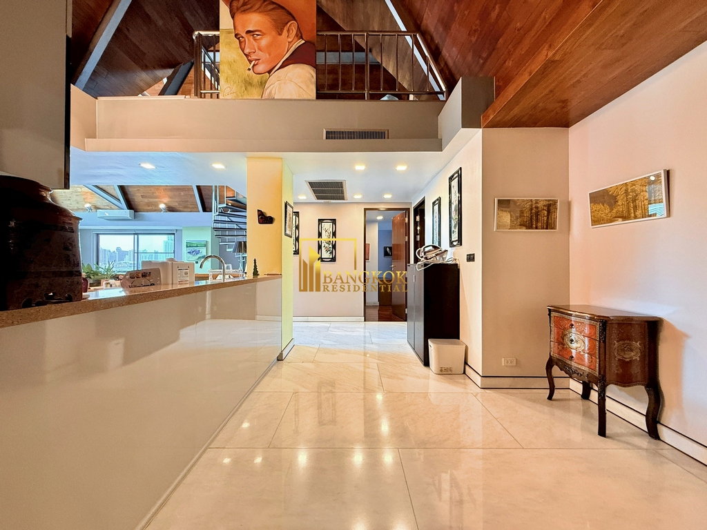 รูป Baan Saraan | Stylish 3 Bedroom Penthouse Condo in Phrom Phong - BR4175CD - รูปที่ 15/49