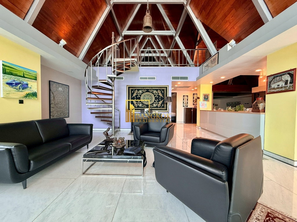 รูป Baan Saraan | Stylish 3 Bedroom Penthouse Condo in Phrom Phong - BR4175CD - รูปที่ 22/49