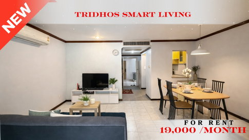 🍀🍀 Hot Deal 🔥 📌 For Rent: Tridhos Smart Living 🚆 Near BTS Phaya Thai ✨ Ready to move in ✨  Property Code: A11019 📲 Contact us: Line: @rent2022