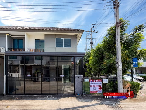 ขายบ้านพฤกษา (คู้ขวา) เลียบวารี-มีนบุรี บ้านหลังมุม ใกล้ห้างแม็คโครหนองจอก