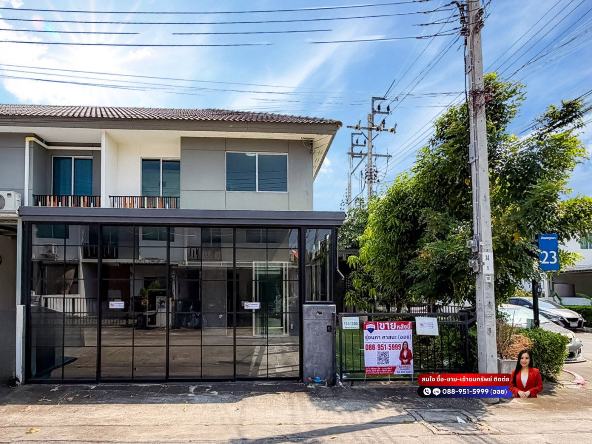 รูป ขายบ้านพฤกษา (คู้ขวา) เลียบวารี-มีนบุรี บ้านหลังมุม ใกล้ห้างแม็คโครหนองจอก - รูปที่ 1/33