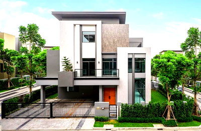 Houses for sale Bangna Commercial College : LTH7235 – House in Sukhumvit 101 FOR SALE 4 beds 4 baths Size 448 Sq.M. Near BTS Punnawithi Station ONLY 47 MB