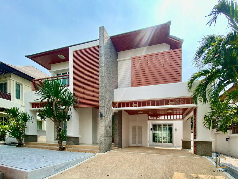 ขายบ้านเดี่ยว : 🔥Special price, large luxury home 3b5b 11.5mb - Blue Lagoon 1 Bangna-Trad km.8 📞Call 090 919 9898
